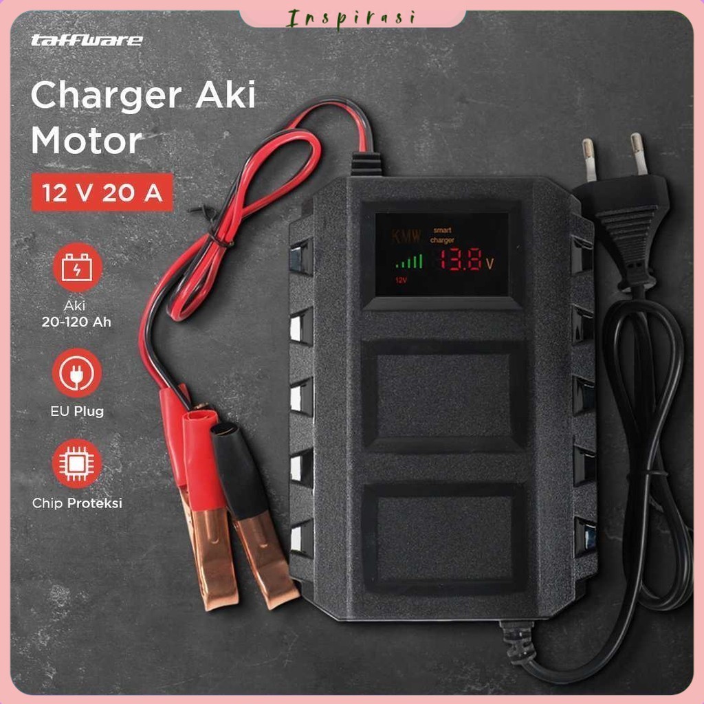 Taffware Charger Aki Mobil Intelligent Battery Charger 12V 20A - KC-20A