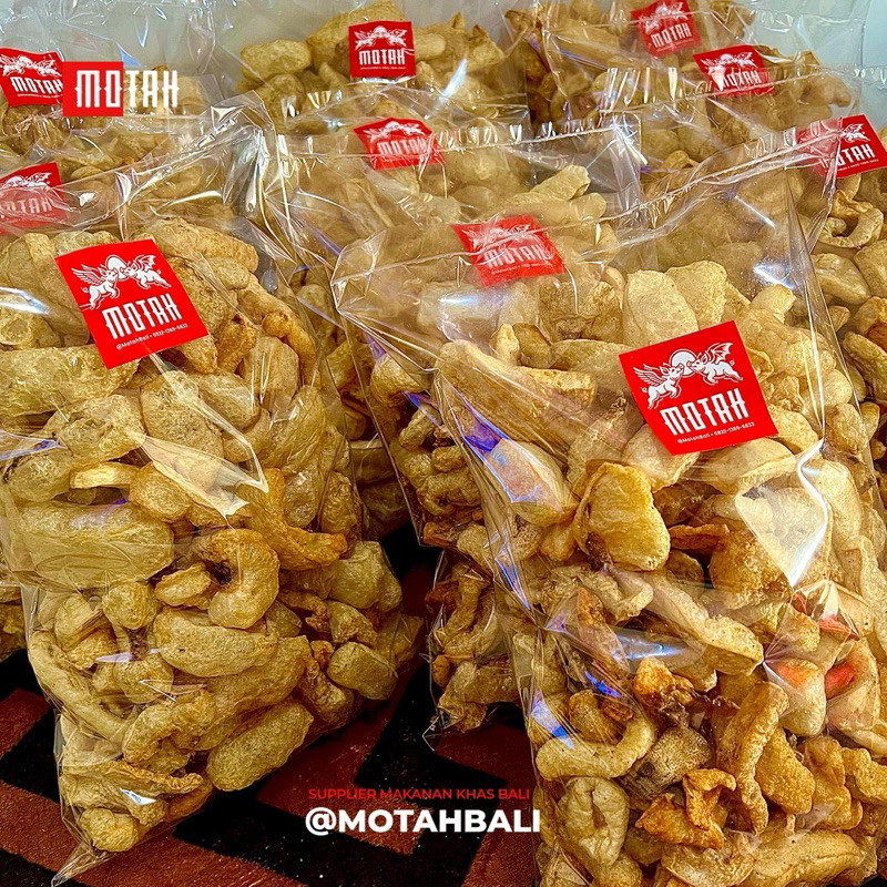 

New Kerupuk Babi / 1/2 kg Babi Goreng / Kulik babi krispi / Kulit Babi Kriuk / Cemilan Babi / Snack Babi Rambak Kulit Babi / MOTAH BALIPremium