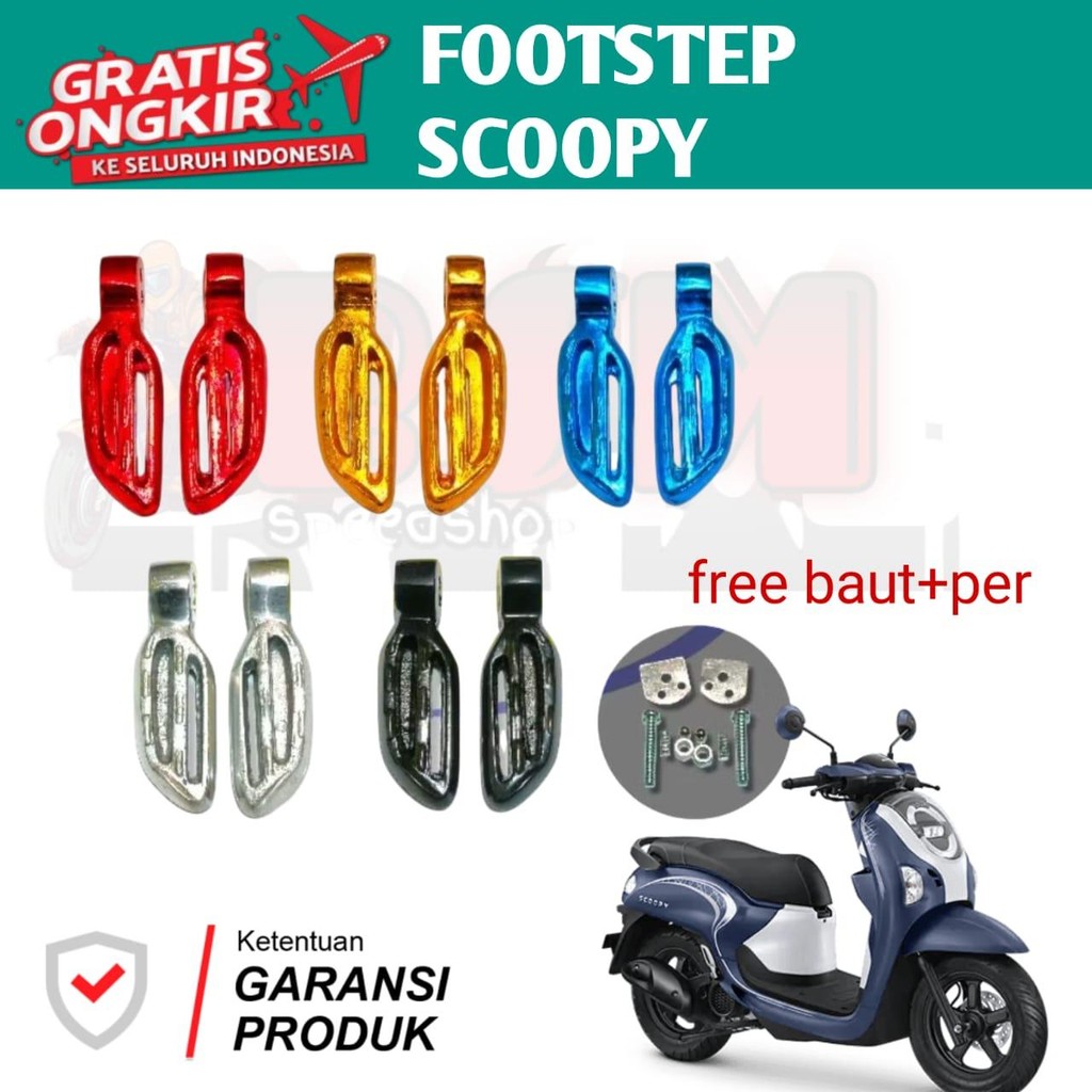 STEP FOOTSTEP BELAKANG SCOOPY VARIASI WARNA MODEL BEBEK