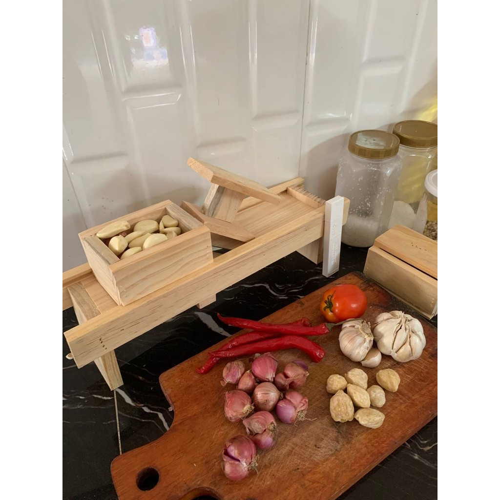 PEMOTONG BAWANG PENGIRIS BAWANG PENGIRIS KERIPIK PENGIRIS SERBAGUNA KAYU JATI