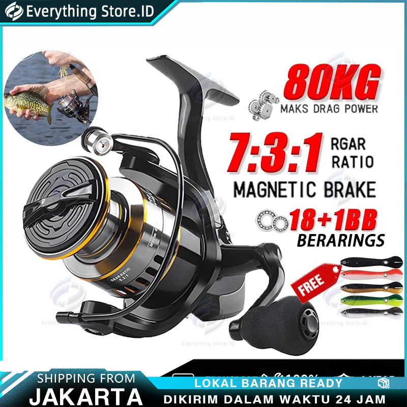HP100-7000 reel Spinning max drag 20kg Fishing Reel Spinning Reel Pancing Spinning Metal HP500-7000 