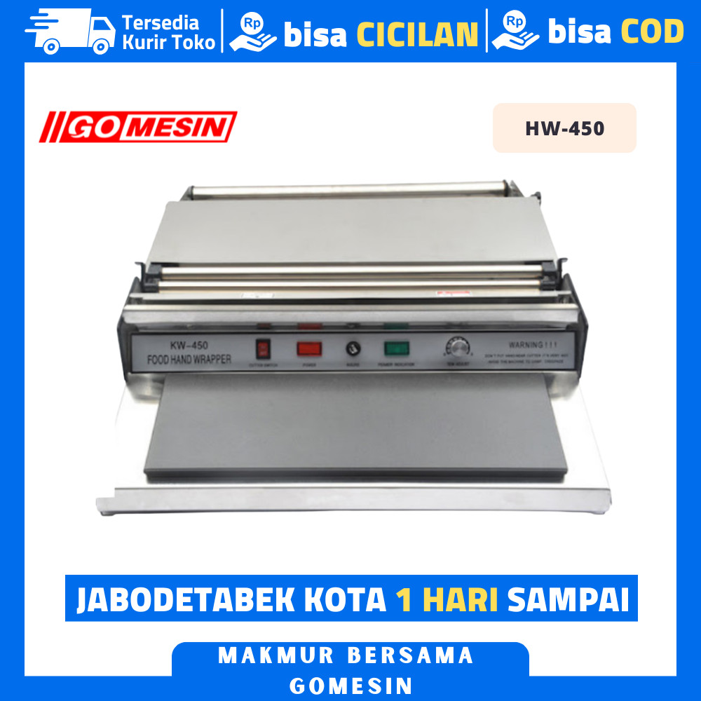 MESIN PLASTIK WRAPPING GETRA HW 450 HW-450 HAND WRAPPING MACHINE GARANSI RESMI