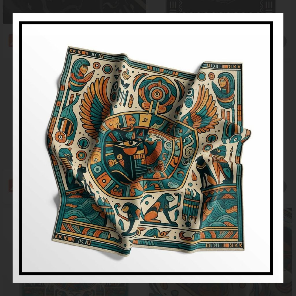 Syal Bandana Motif YUNANI - Slayer scarf Multifungsi - Aksesoris Fashion Skena Style/slayer bandana