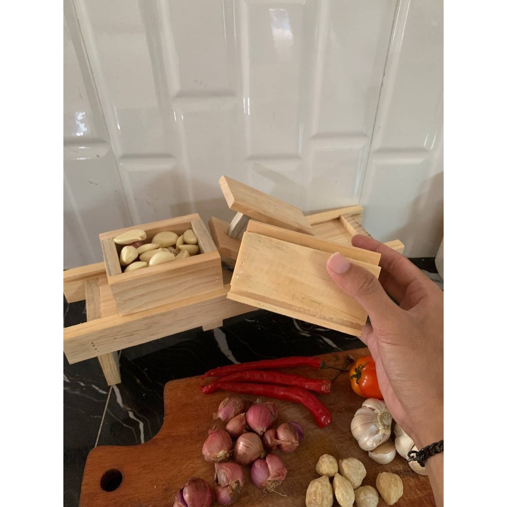 PEMOTONG BAWANG PENGIRIS BAWANG PENGIRIS KERIPIK PENGIRIS SERBAGUNA KAYU JATI