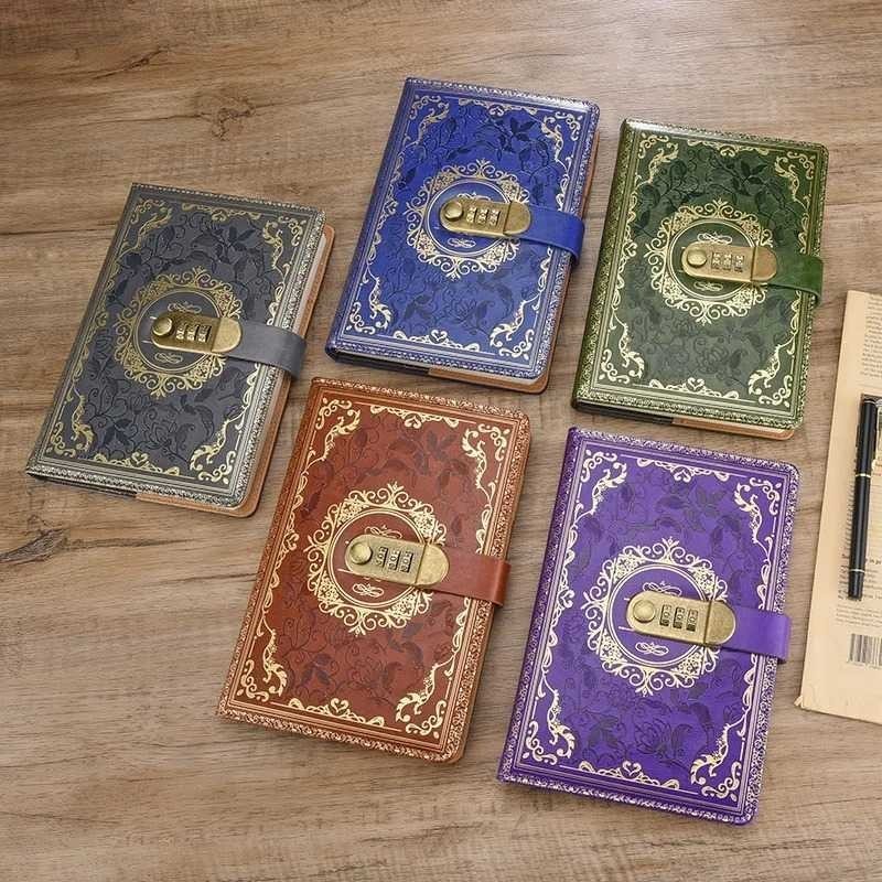 

ARSYSTR JESJELIU Buku Jurnal Leather Notebook Diary 200 Halaman with Lock - JJ-33