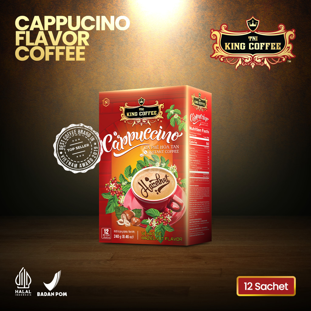 

KOPI VIETNAM KING COFFE CAPPUCCINO HAZELNUT FLAVOR