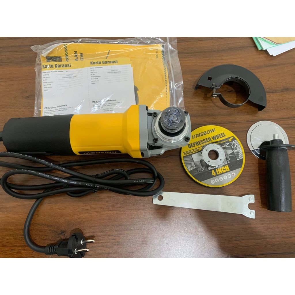 GERINDA 4INCH  IRAGZ41 600 WATT KRISBOW ORIGINAL 100%