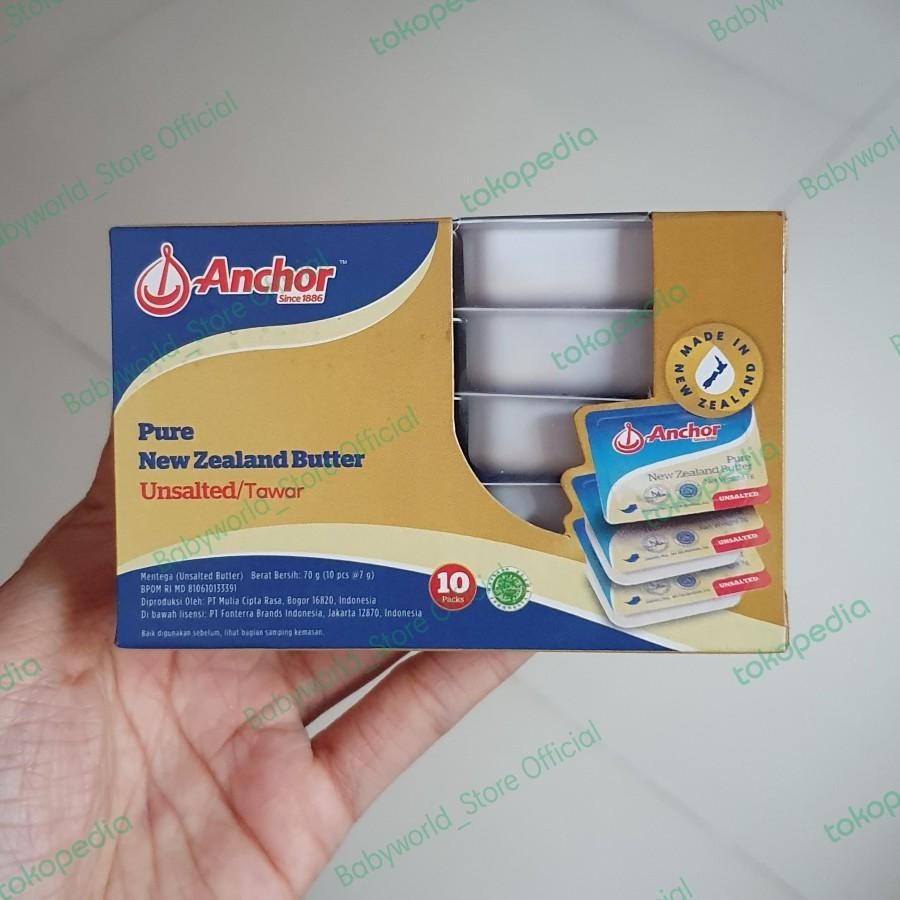 

Anchor Minidish New Zealand Unsalted / Salted Butter Mentega Import ( Isi 10 )