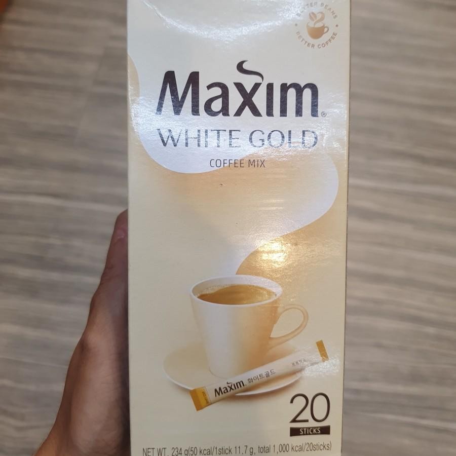 

Dongsuh Maxim White Gold Coffee Mix Kopi Sachet Import ( 20 Sticks )