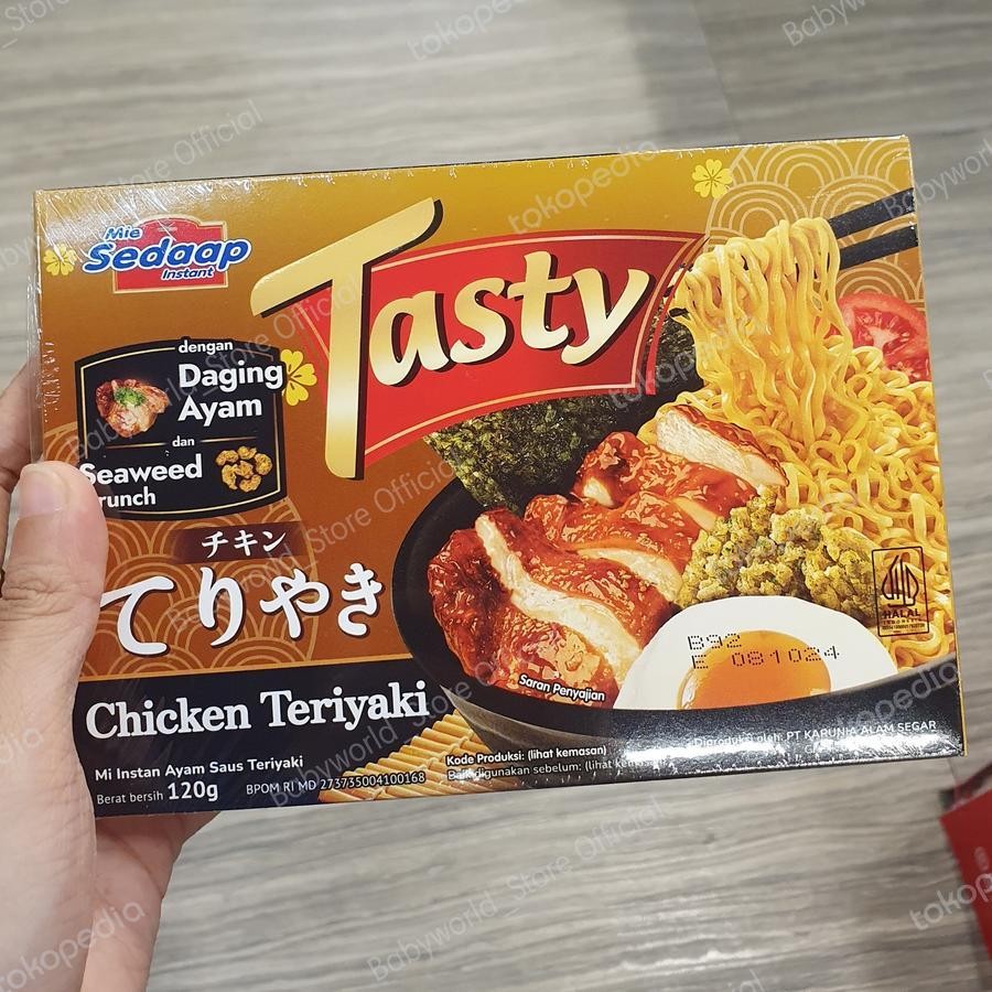 

Mie Sedaap Tasty Mie Instant Rasa Chicken Teriyaki 120gr