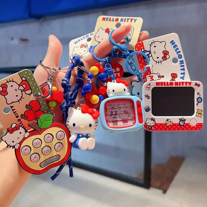 

Sanrio Hello Kitty Keychain Girls Bag Pendant Kt Cat Cartoon Doll Toy Exquisite Key Chain Kawaii Surprise Girls Kids Gifts