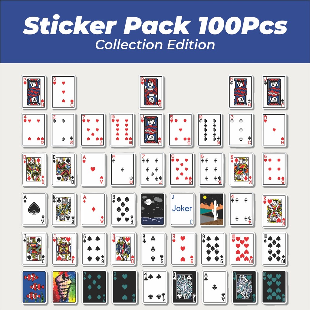 

Hot Stiker Kartu Poker V8 Lucu Anti Air Stikers Berperekat Waterproof Sticker Decal Buat Motor Helm Buku Journal Koper Casing HP Laptop Botol Minum