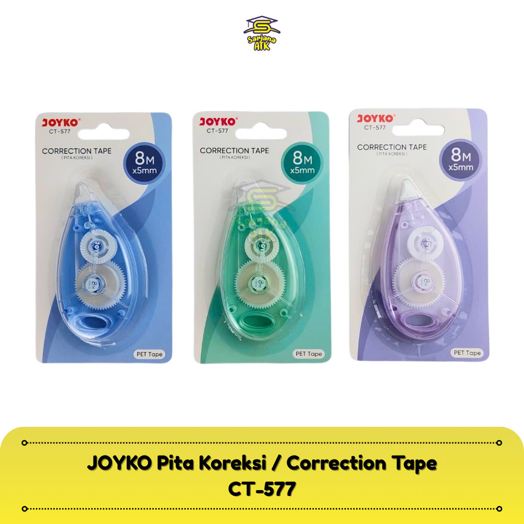 

JOYKO Correction Tape Pita Koreksi Koreksi Penghapus CT-577