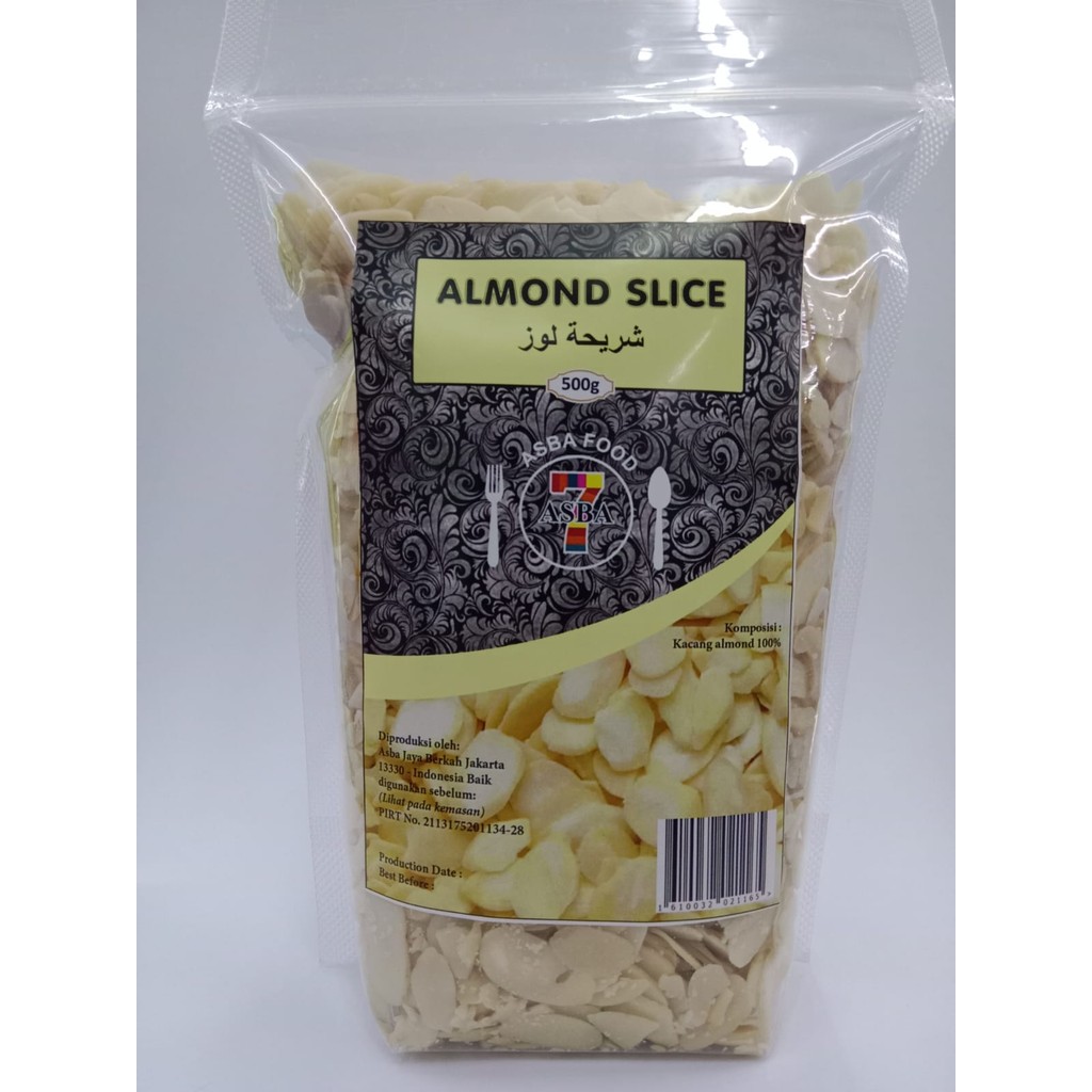 

ASBA KACANG ALMOND SLICE 500GR Makanan Food