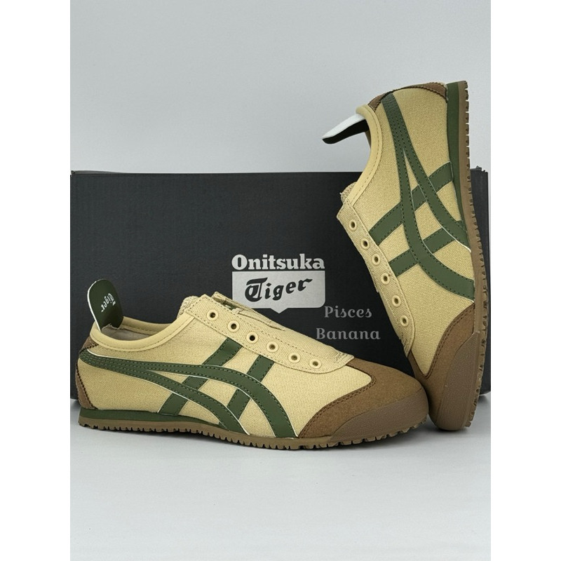TERLARISSepatu ONITSUKA Slip On Beige Green