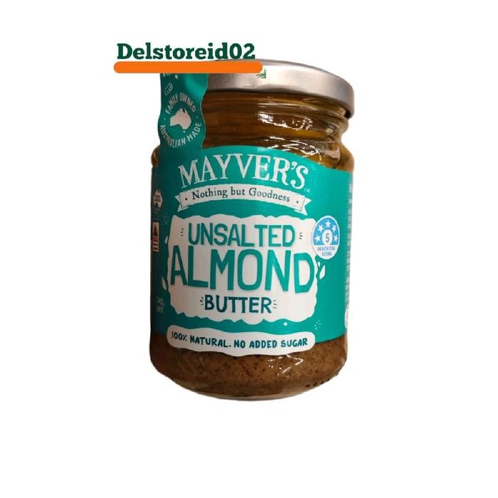

Mayver's unsalted almond butter 100% natural no added sugar 240gr