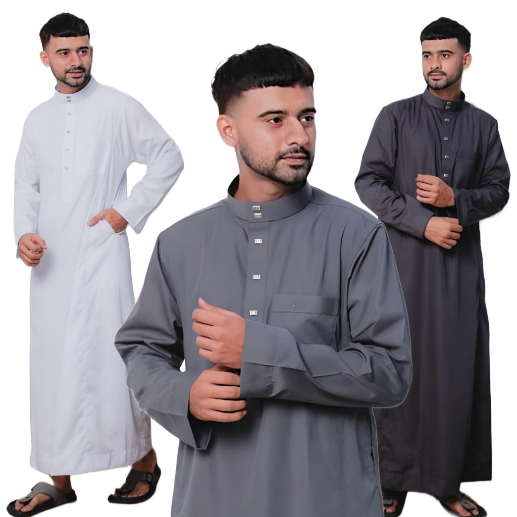 JUBAH PRIA GAMIS PRIA JUBAH ADEM POLOS MEWAH JUBAH GAMIS PRIA Terlaris