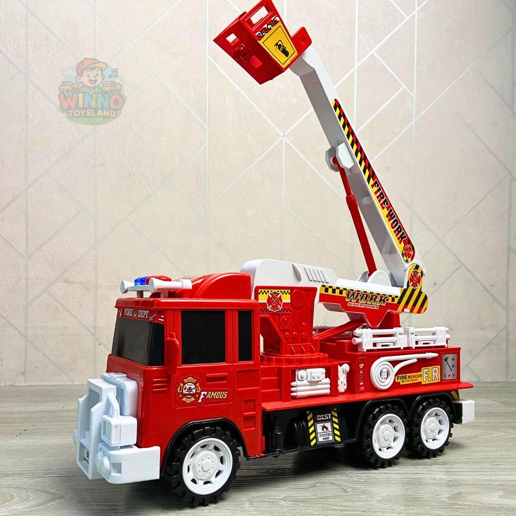 WINNO TOYSLAND - Mainan Anak Mobil Pemadam Kebakaran 6031/3014 FR Permainan Edukasi Pmadam Damkar Fi