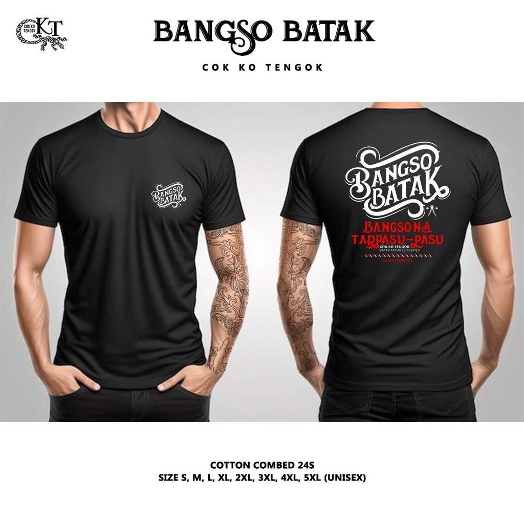 CKT BANGSO BATAK Kaos Batak Cok Ko Tengok Katun Combed 24s Premium Distro Basic Tshirt