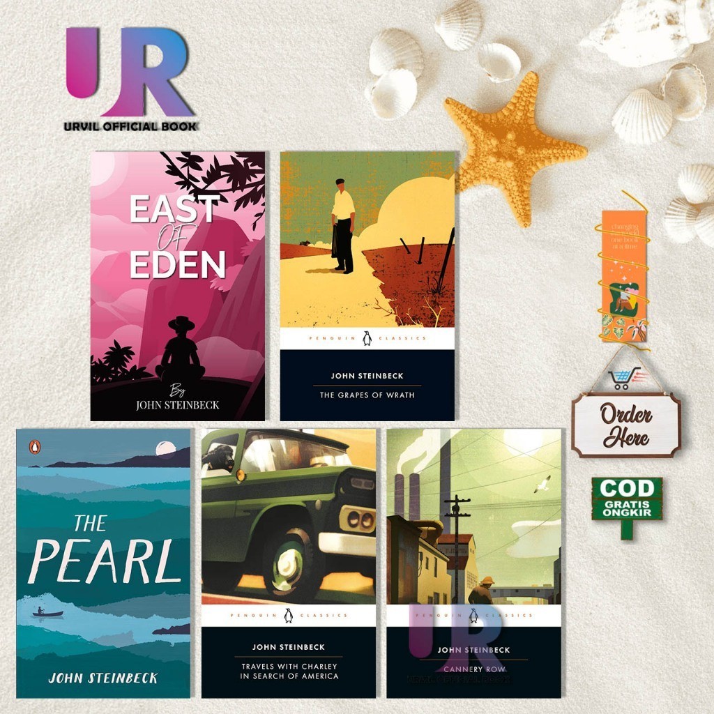 East of Eden - The Grapes of Wrath - Cannery Row - Travels with Charley in Search of America - The P