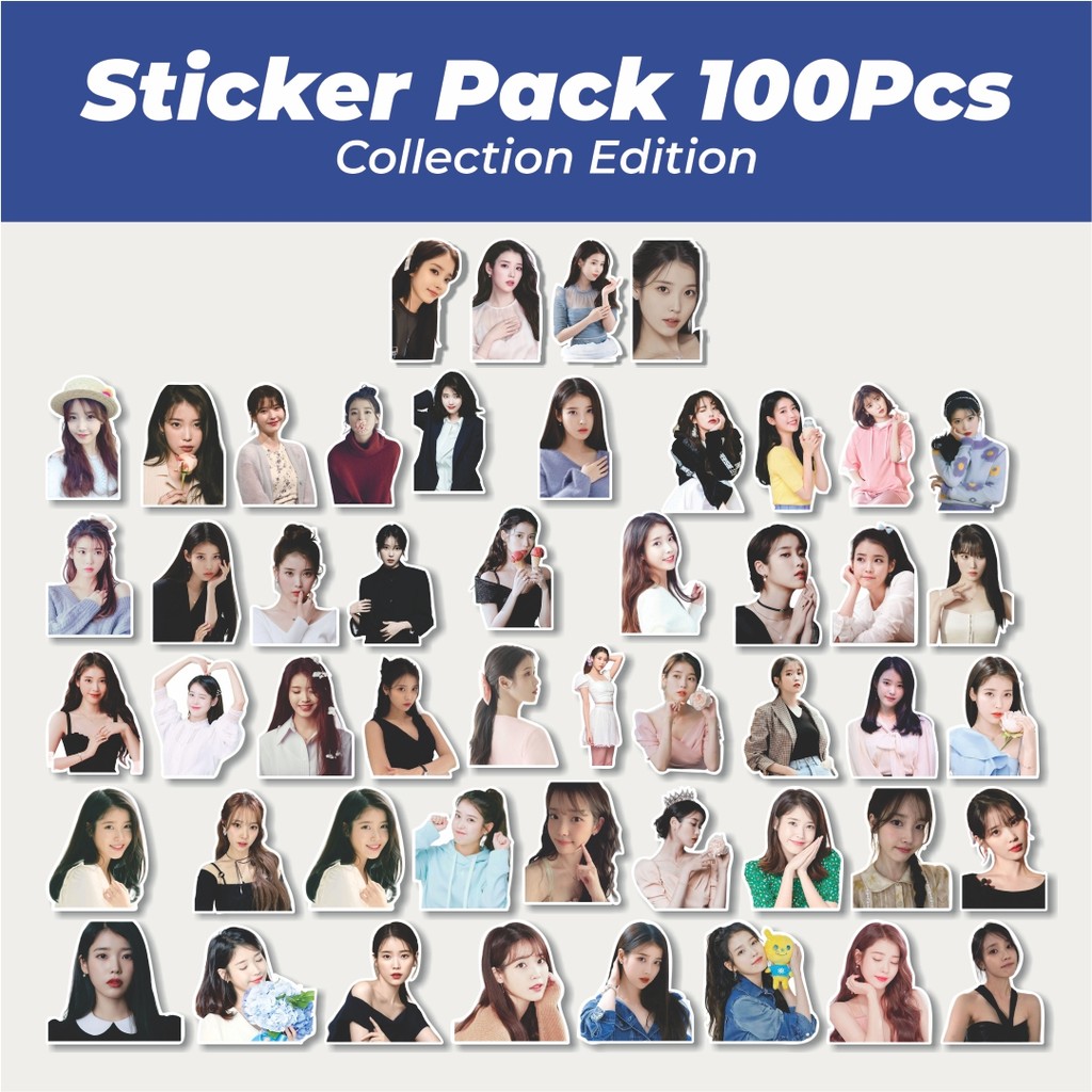 

Hot Stiker LEE JI EUN (IU) Lucu Anti Air Stikers Berperekat Waterproof Sticker Decal Buat Motor Helm Buku Journal Koper Casing HP Laptop Botol Minum