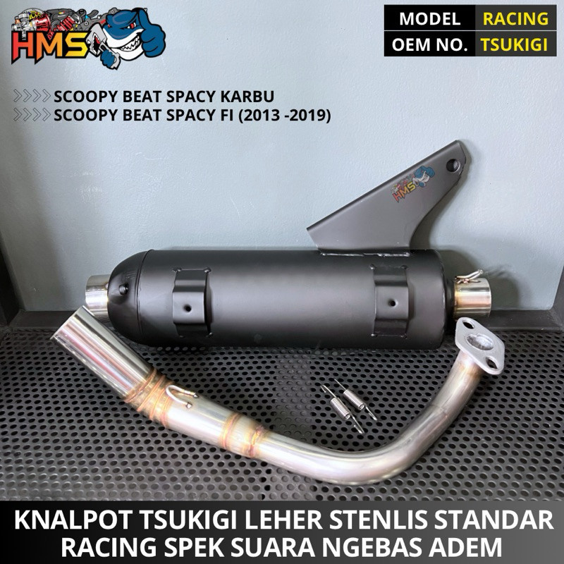 KNALPOT TSUKIGI BEAT SCOOPY FI POP STREET SPACY VARIO 110 LED GENIO XEON KARBU RC VARIO 150 125 AERO