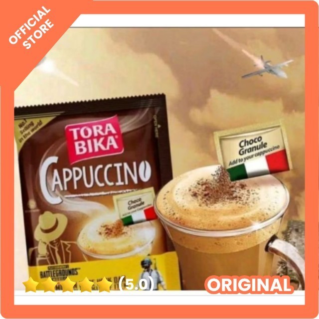 

Tora Bika kopi instan bubuk Cappuccino sachet 25gr (1pcs) torabika