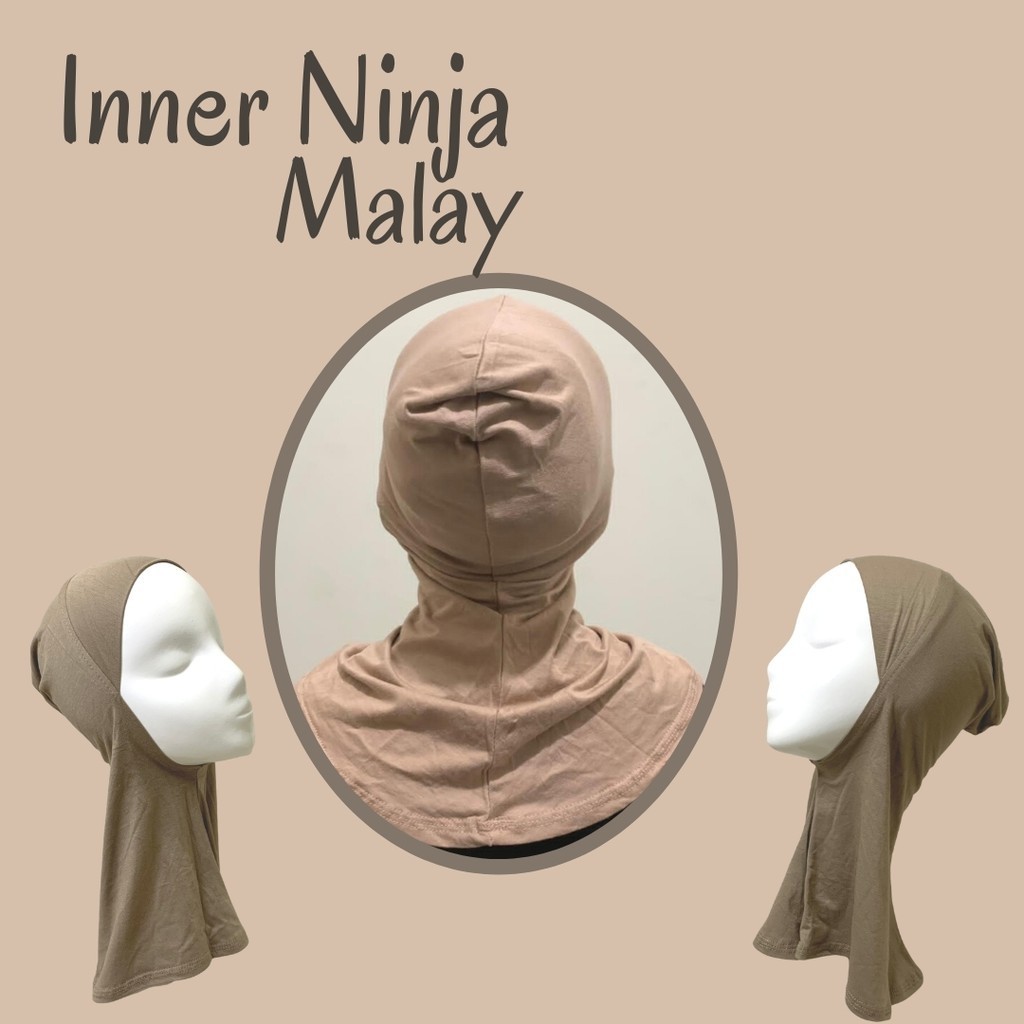 HATISHOPY  - Inner Ciput Ninja Euro Malaysia / Inner Ninja Euro Bahan Kaos Rayon Premium / Daleman J