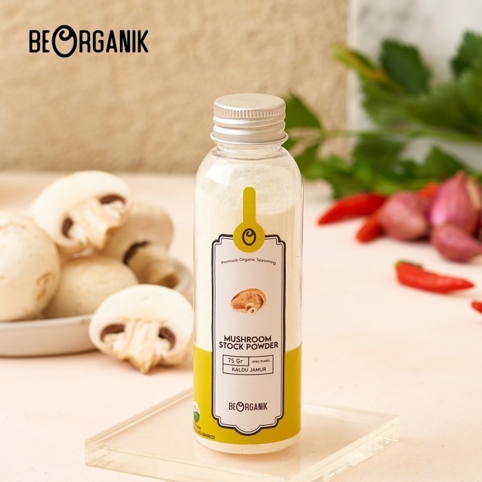 

HEMAT! Beorganik Mushroom Stock Powder (NON MSG) / Kaldu Jamur - SLIM 75gr