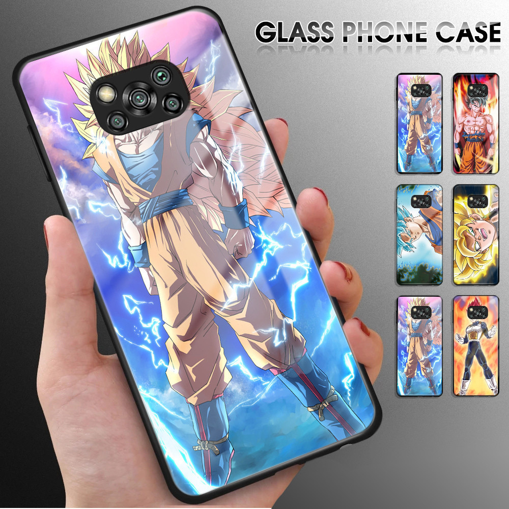 Untuk Xiaomi Poco X3 Pro Poco X3 NFC Poco M3 Pro 4G 5G Anime Son-Goku Soft Edge Silicone Hard Case S