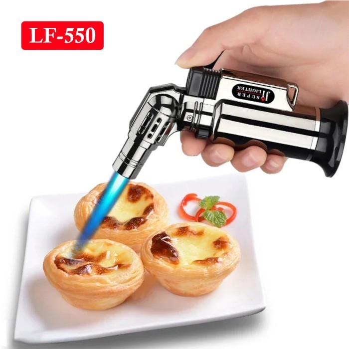 Korek Gas Torch Api Jet Las Bakar Butane Flame Gun Lighter Portable