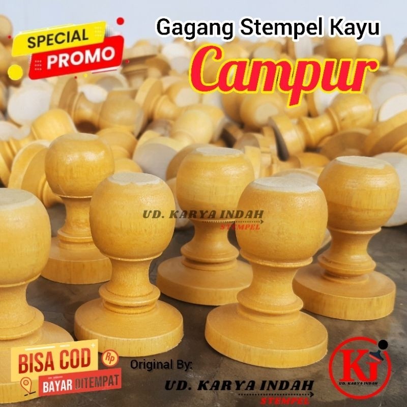 

gagang stempel campur 1 kilo polos D42 dan oval