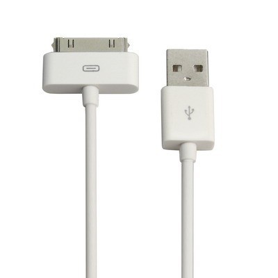 Kabel Data 30 Pin Multifungsi for handphone Phone Pad Pod 1 M  - White