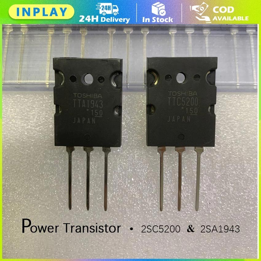Toshiba Transistor 2SC5200 & 2SA1943 / Original Japan TR Final Amplifier Transistor
