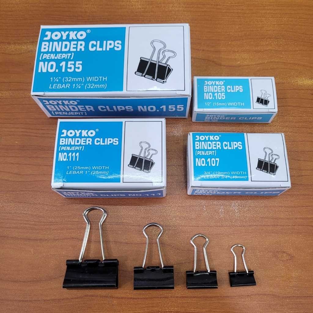 

Binder Clip Klip Penjepit Kertas Joyko No. 105 - 155 - ARM