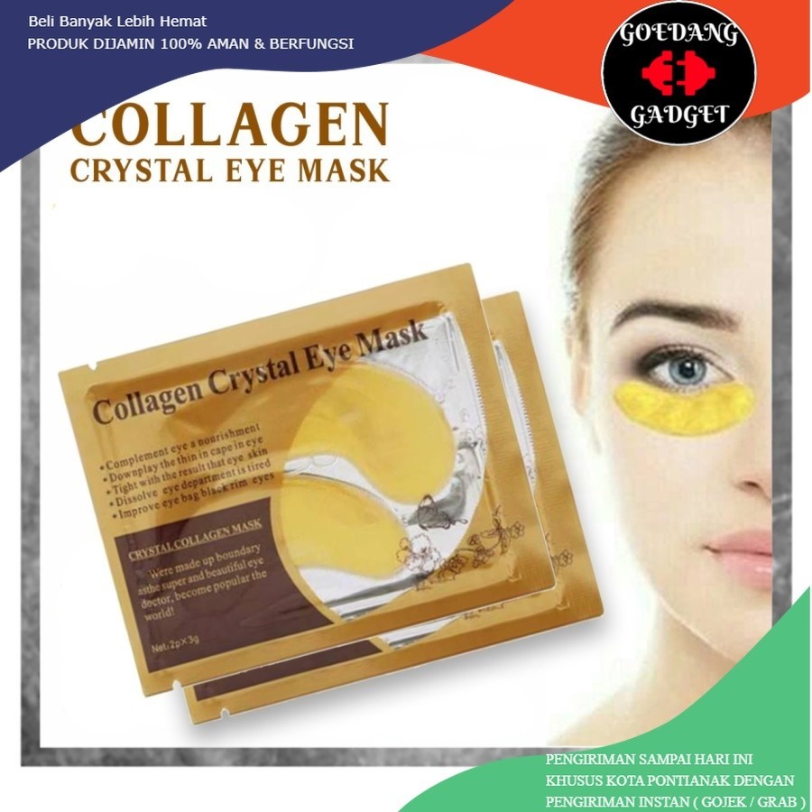 

1 PASANG MASKER MATA COLLAGEN CRYSTAL GOLD EYE BAG MASK EYEMASK KANTONG BLACK PANDA ANTI AGING WRINKLE EMAS COLAGEN CRISTAL