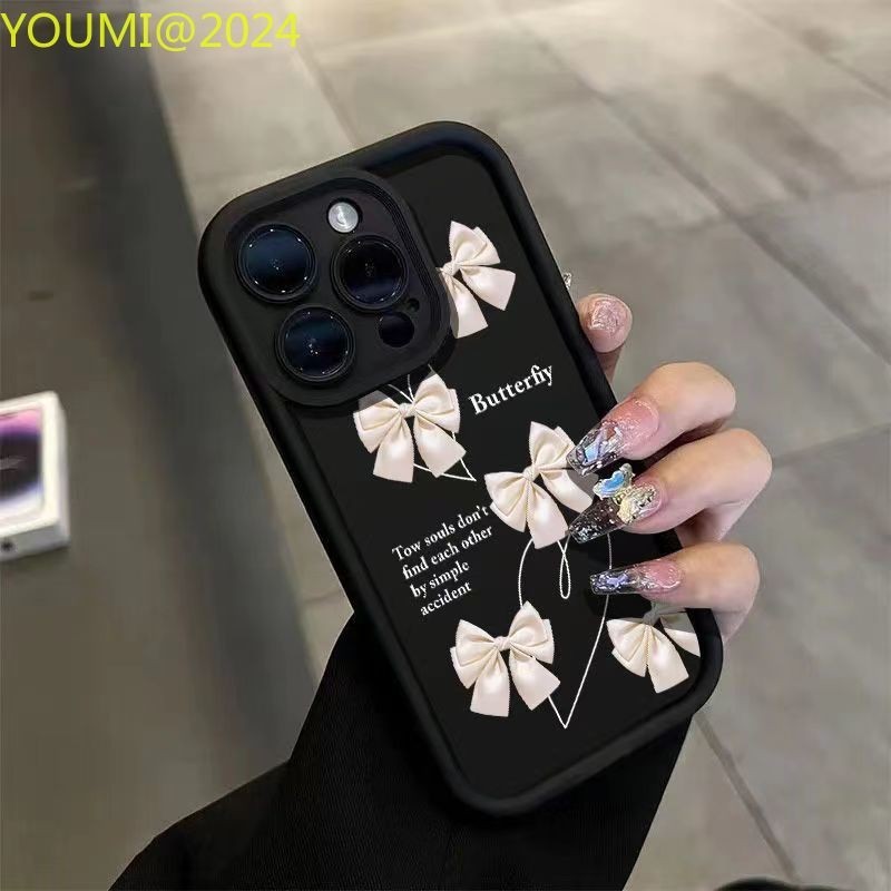 Pink bow suitable for Realme C55 C51 C35 C33 C30 C2 C3 C20 C12 C25 phone case C21Y C25Y C30s C20A al