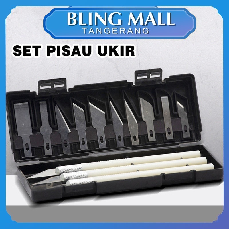 

【13 in 1】Set Pen Pisau Ukir Pen Cutter Pisau Ukir Seni Hobby Knife Art Knife