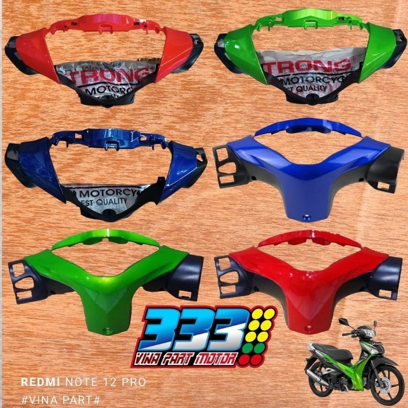 batok depan batok belakang honda supra x 125 helm in hitam merah hijau biru gray abu kyz
