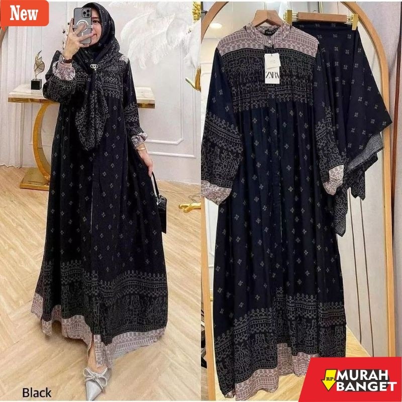 gamis kekinian tahun 2024 Gamis set hijab kekinian - Gamis Set hijab - Gamis rayon premium