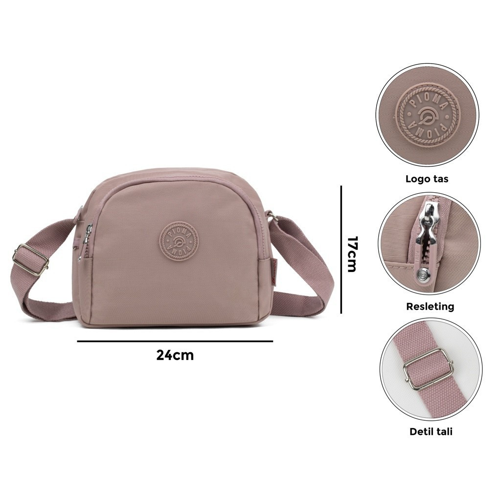 PIOMA BELLA / TAS PIOMA / SLING BAG NYLON / TAS SELEMPANG PIOMA WANITA