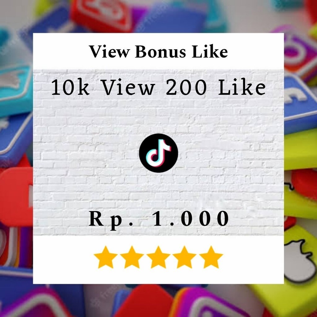 

Like & View TIKTOK Real Paling Murah