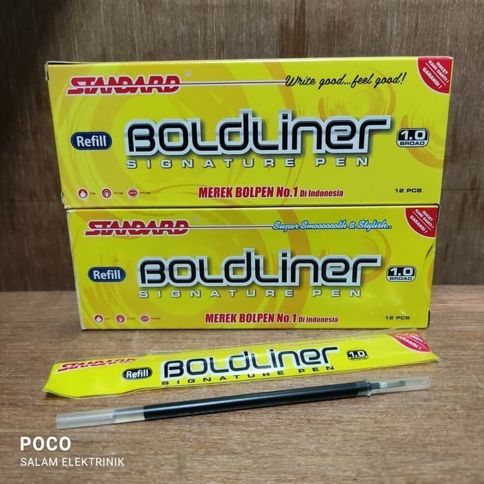

reffil/isi Pen boldliner Standard Elite/pro hitam biru