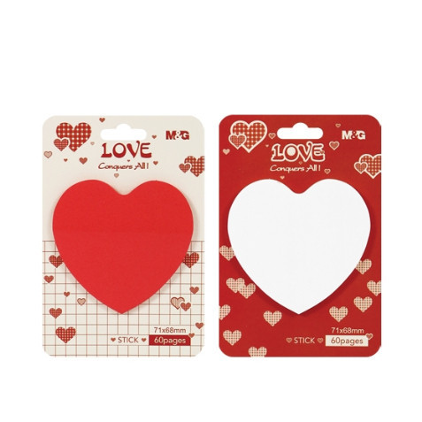 

Memo Stick M&G Motif Love #ASS33V174 Ukuran 3x3 Inch YD-944 Kertas Memo Warna Heart 60 Lembar - SHESB