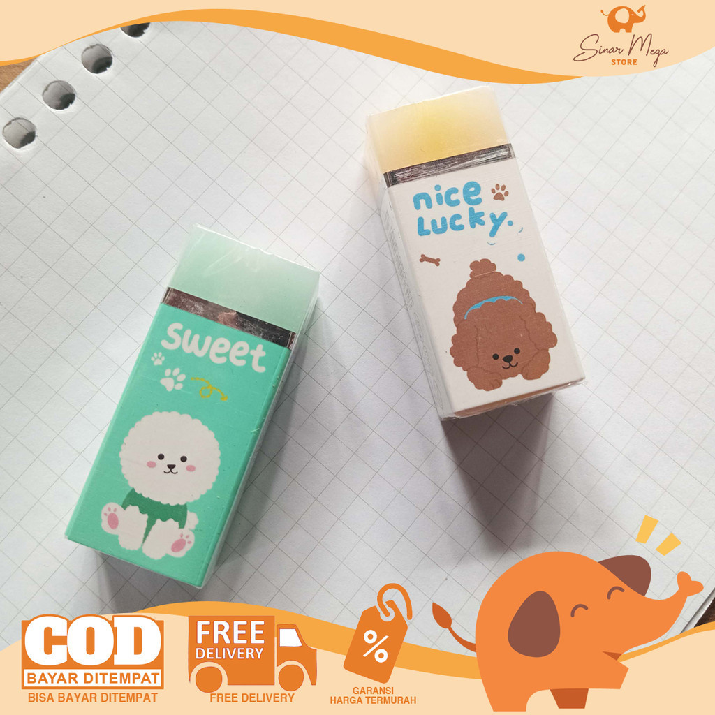 

Fancy Eraser A-360 Sweet Dog PVC Penghapus Karet Motif Lucu