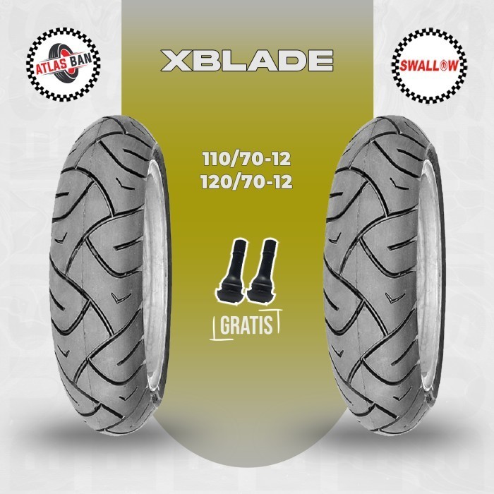 Paket Ban VESPA MATIC SWALLOW XBLADE 110/70 - 120/70 Ring 12