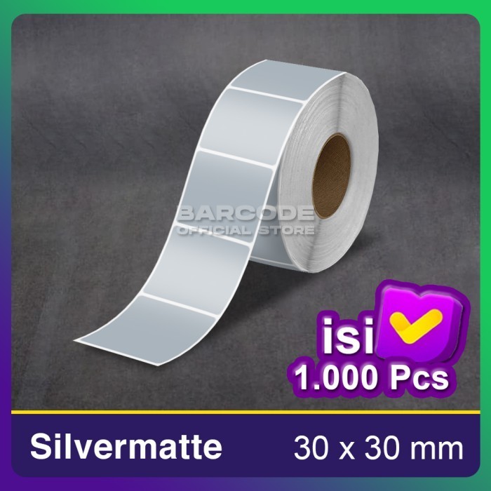 

Custom Label Barcode Putih Bahan Semicoated Thermal Yupo Silvermate -tma56