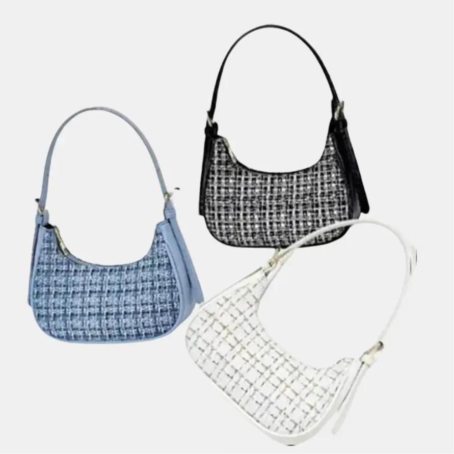Bundling 3Pcs Tas Tartan Tas Selempang Shoulderbag Tartan Slingbag random Wanita