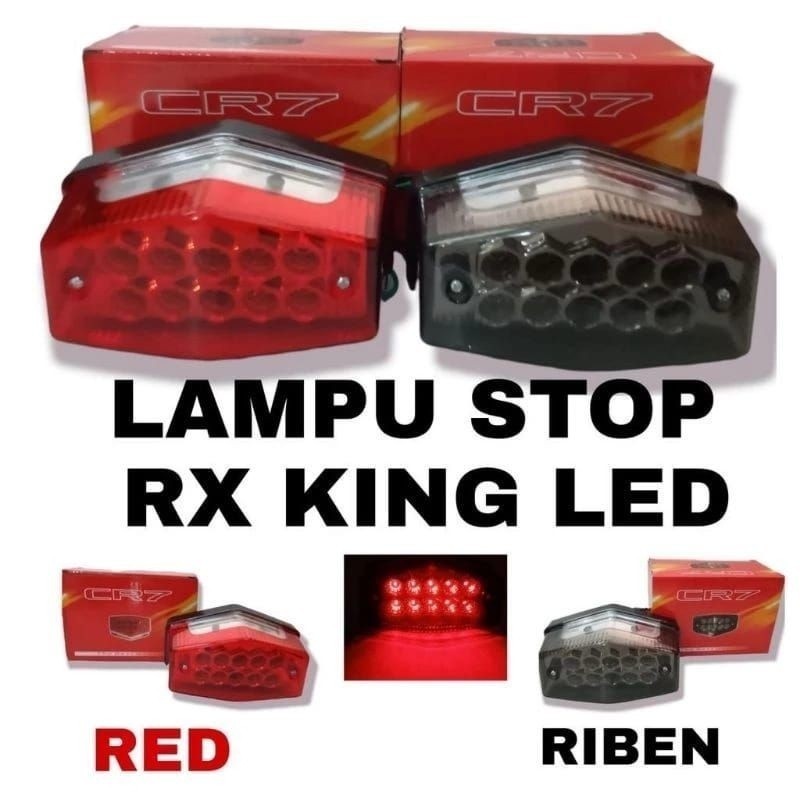 [ DELSER MOTOR ] LAMPU REM BELAKANG LED RX KING STOPLAMP RXK RX-K VARIASI STOP LAMP MIKA RIBEN MERAH