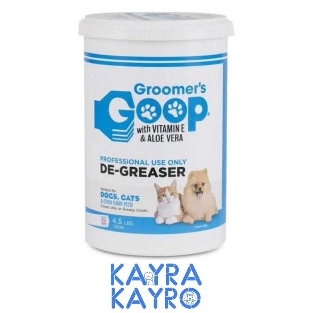 Groomer's Goop Degreaser 2.025 kg - Pembersih/Penghilang Minyak Bulu Kulit Anjing Kucing - Groomers